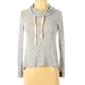 Inspired hearts Casual bunch neck long sleeve knit pullover grey small